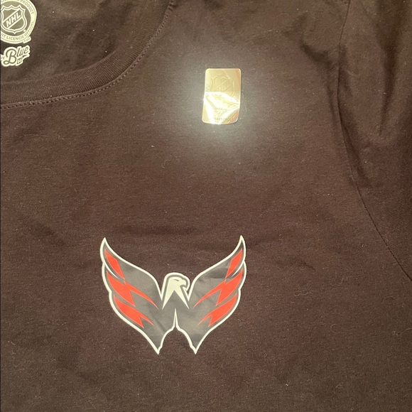 NHL Black women’s support your local hockey team shirt capitals nwt large - Picture 3 of 9